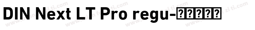 DIN Next LT Pro regu字体转换